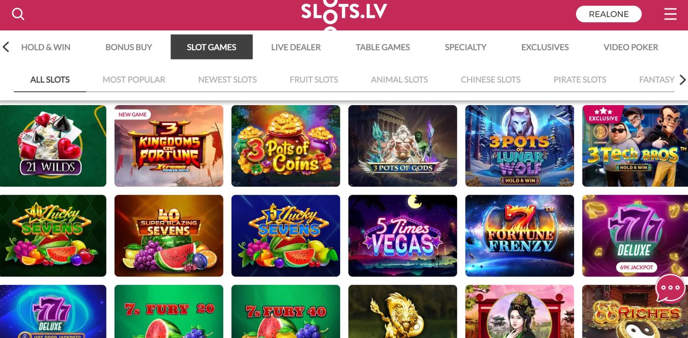 slots.lv slots list